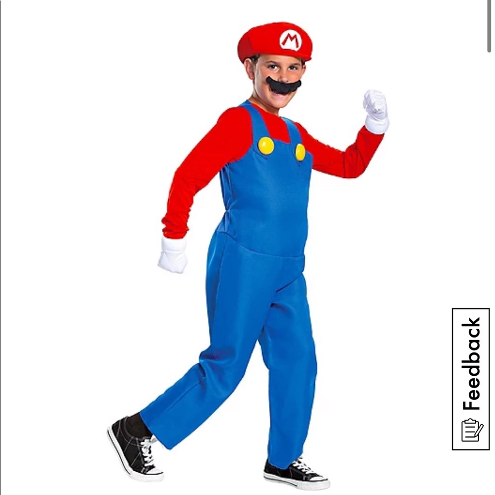 NWT Child 6-8 Mario costume